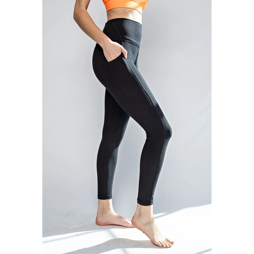 BUTTER YOGA PANTS WITH SIDE POCKETS