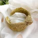 Metallic Knot Tinsel Headband