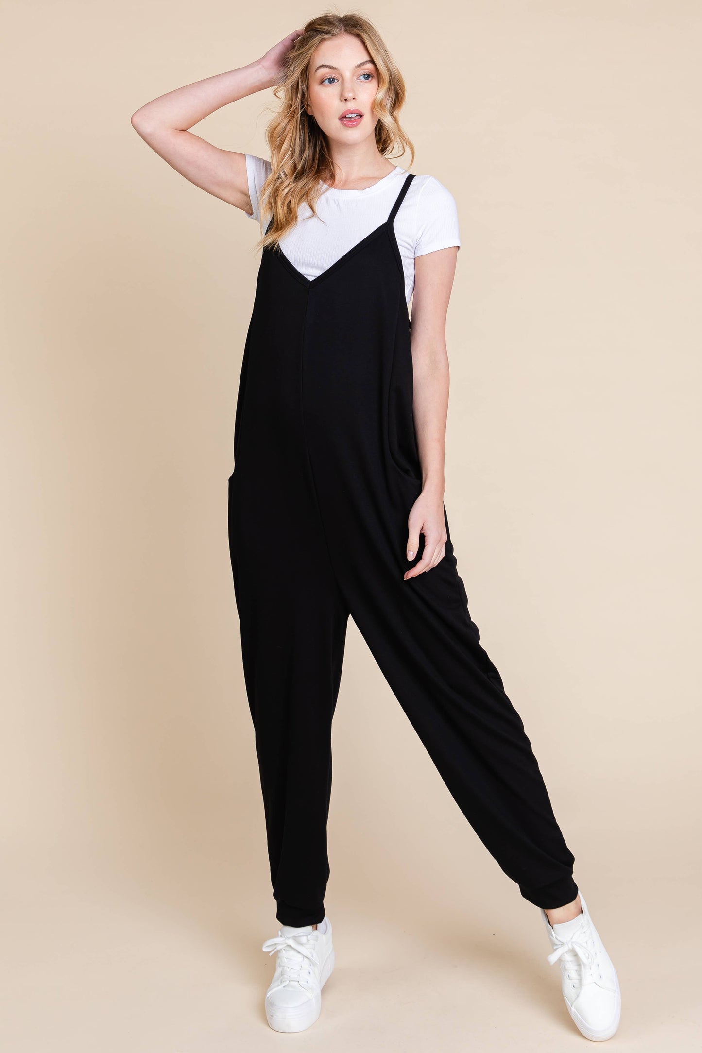 PA1076 WOMEN'S SLEEVELESS JUMPSUIT