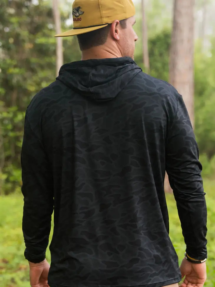 Burlebo - Performance Hoodie - Black Camo