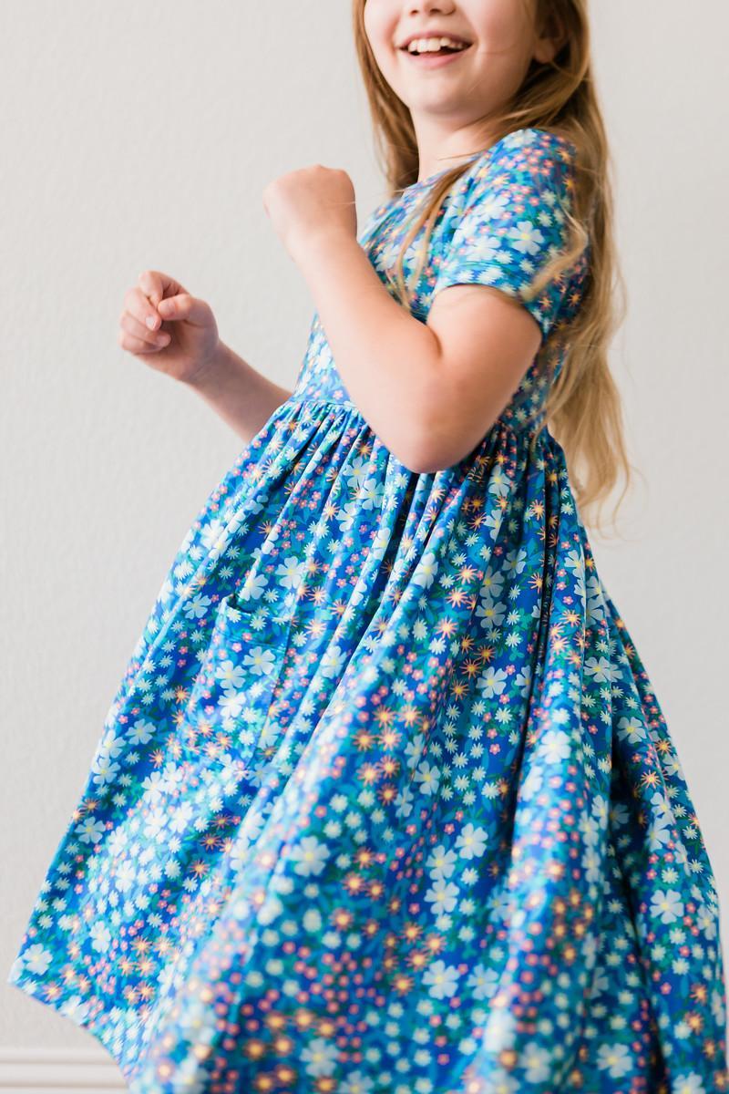 Bluebell 3/4 Ruffle Twirl Dress