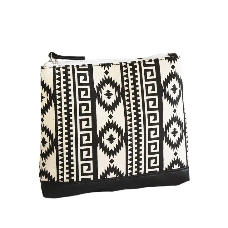 Black and White Megan Pouch