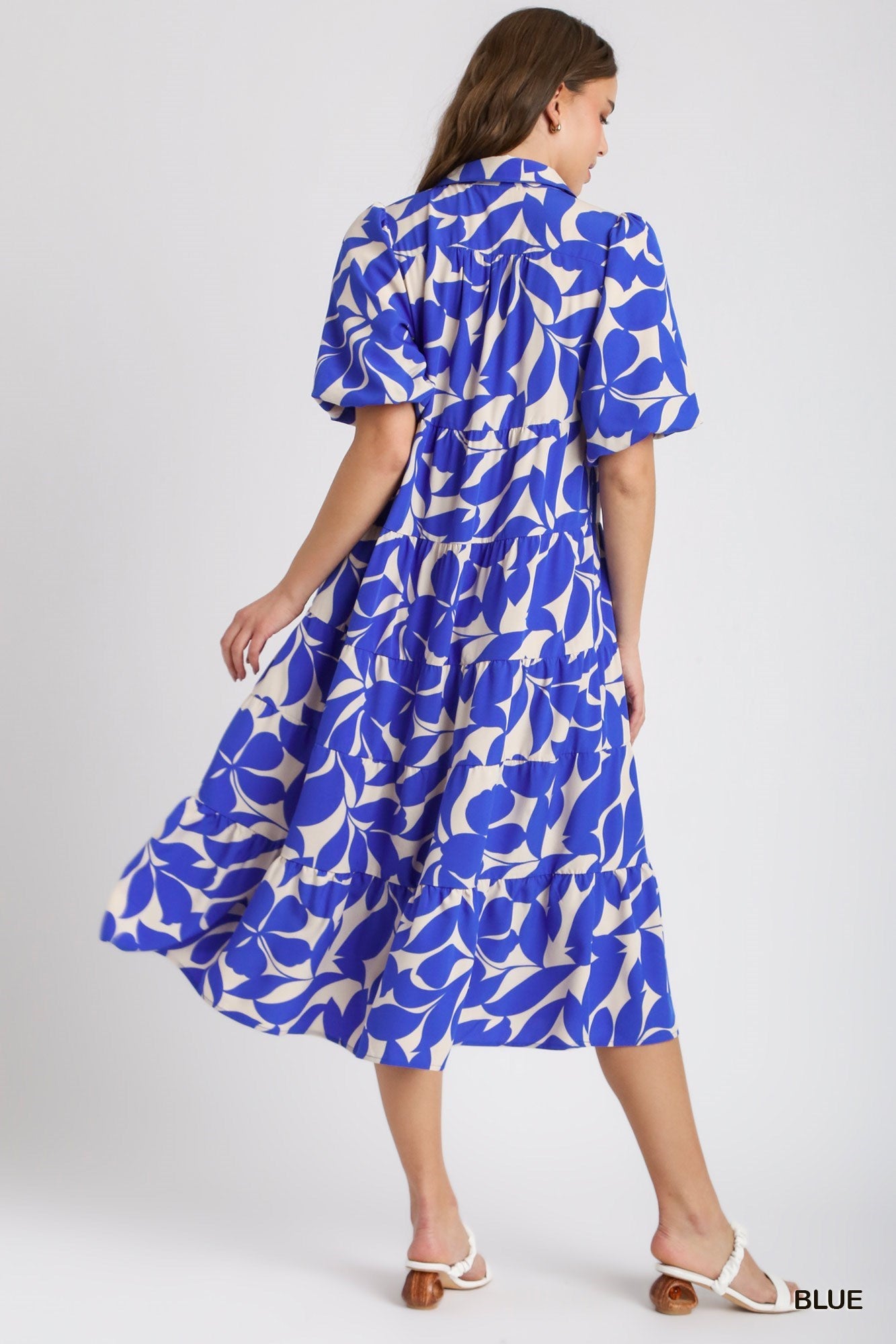 Kelly Blue Floral Dress