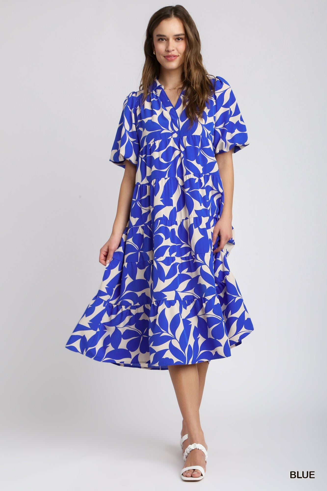 Kelly Blue Floral Dress