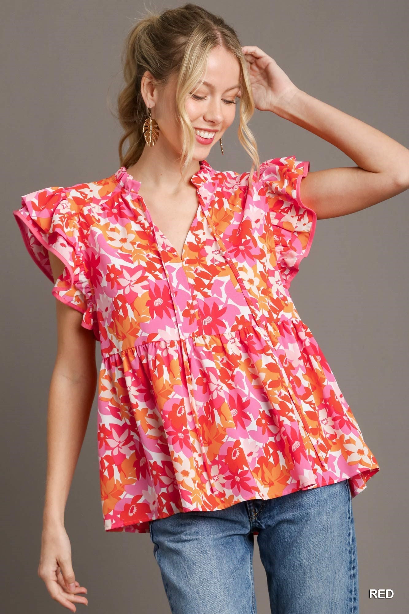 Flutter Fly Floral Top