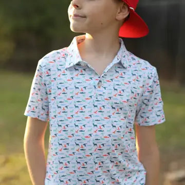 Burlebo- Great Outdoors Youth Perf Button Up