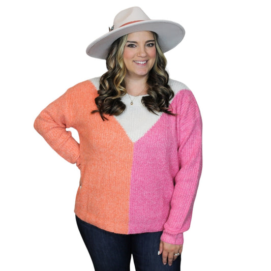 Strawberry Orange Sherbert Sweater