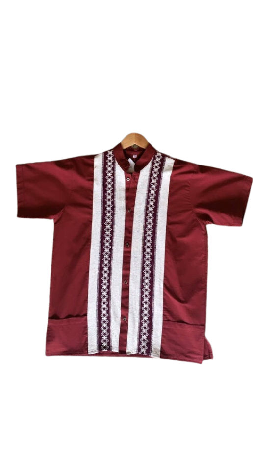 Maroon Guayabera