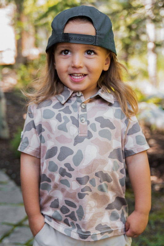 Youth - Performance Polo - Pintail Camo