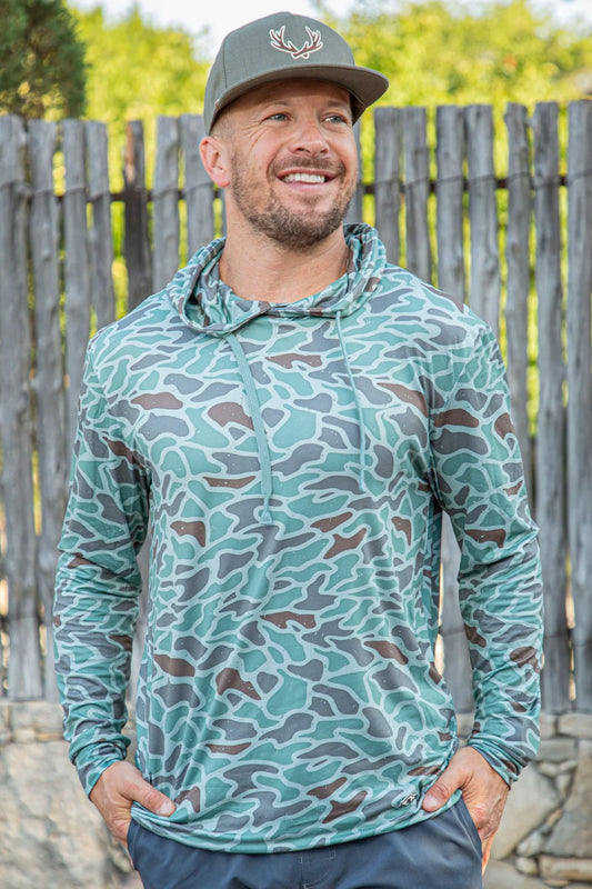 Burlebo - Performance Hoodie - Retro Duck Camo